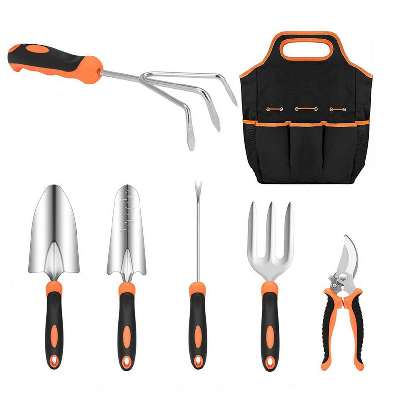 cu sac de tote 1 set Set practic de scule de grădină rezistente neperisabile pentru agricultură