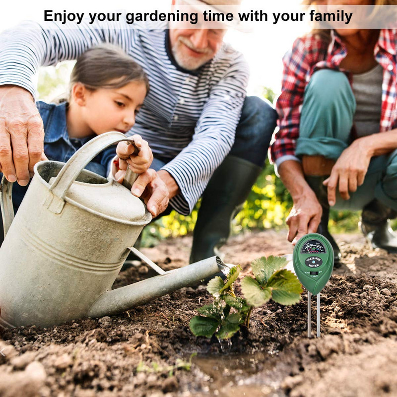 Digitálny pH meter 3 v 1, súprava na testovanie pôdy, vlhkosť/svetlo/pH, senzor vlhkosti pôdy pre záhradu, farmu, trávnik, vonkajšie, vnútorné...