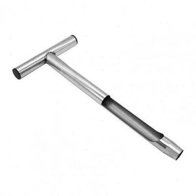 Lauko vamzdinis golfo aikštyno mėginių ėmimo zondas T-stiliaus rankena Dirvožemio tyrimo zondai Dirvožemio tyrimo vamzdeliai Geras dirvožemio mėginių ėmiklis vamzdinis