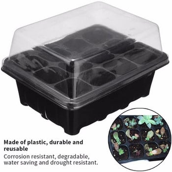 Plant Live 12 Cells Hole Nursery Pots Plant Seed Box Δίσκος Εισαγωγή θήκης σποράς Πακέτα λαχανικών