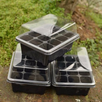 Plant Live 12 Cells Hole Nursery Pots Plant Seed Box Δίσκος Εισαγωγή θήκης σποράς Πακέτα λαχανικών