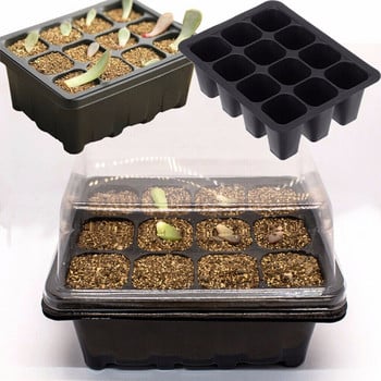 Plant Live 12 Cells Hole Nursery Pots Plant Seed Box Δίσκος Εισαγωγή θήκης σποράς Πακέτα λαχανικών