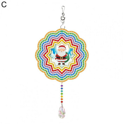 1 sada záhradných lapačov slnka diamantová maľba prívesok dekoratívny DIY minimalistický tvar srdca/okrúhly tvar lapačov slnka prívesok domáca dekorácia