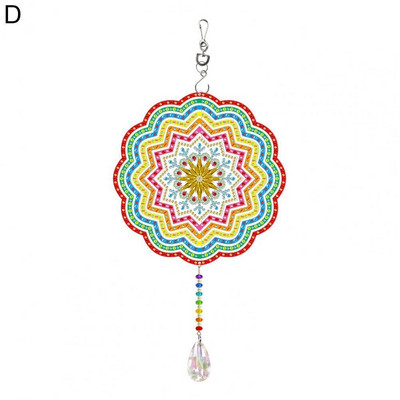 1 sada záhradných lapačov slnka diamantová maľba prívesok dekoratívny DIY minimalistický tvar srdca/okrúhly tvar lapačov slnka prívesok domáca dekorácia