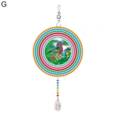 1 sada záhradných lapačov slnka diamantová maľba prívesok dekoratívny DIY minimalistický tvar srdca/okrúhly tvar lapačov slnka prívesok domáca dekorácia