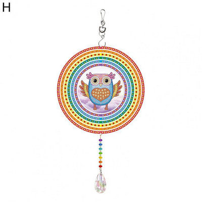 1 sada záhradných lapačov slnka diamantová maľba prívesok dekoratívny DIY minimalistický tvar srdca/okrúhly tvar lapačov slnka prívesok domáca dekorácia