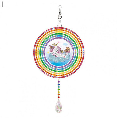 1 sada záhradných lapačov slnka diamantová maľba prívesok dekoratívny DIY minimalistický tvar srdca/okrúhly tvar lapačov slnka prívesok domáca dekorácia