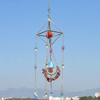 Crystal Prism Suncatchers Κρεμαστό ντεκόρ Κήπος Wind Chime Διακόσμηση δέντρου σπιτιού Outdoot Dream Catcher Suncatcher Διακόσμηση