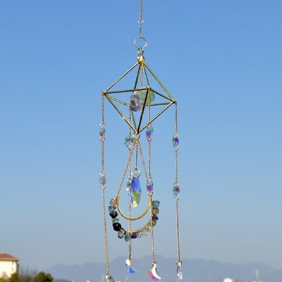 Krištáľový hranol, lapače slnka, záhradná závesná dekorácia, zvonkohra, dekorácia domáceho stromu, vonkajší lapač snov, dekorácia lapač slnka