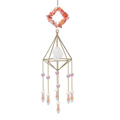 Sodo saulės gaudyklės vėjo varpelio pakabukas dekoratyvinis putojantis dirbtinis krištolinis elegantiškas pakabinamas ant sienos pakabinamas vėjo varpelio namų dekoras