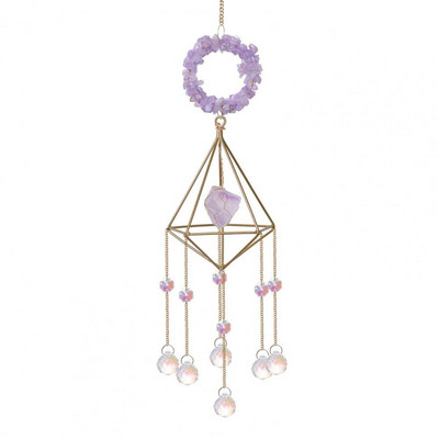 Putojančio sodo saulės gaudyklės vėjo varpelio pakabukas dekoratyvinis dirbtinis krištolinis elegantiškas pakabinamas ant sienos pakabinamas vėjo varpelio namų dekoras