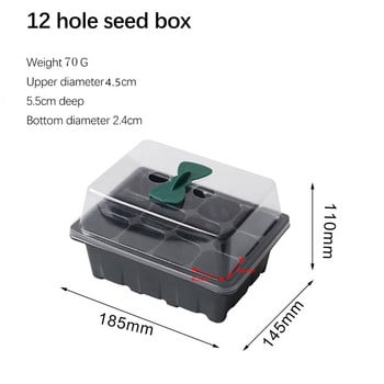 10 Lb Box Seedling Hole Nursery Seed Plant Tray Garden Yard Grows 12 Patio Lawn & Garden Cloning Kit