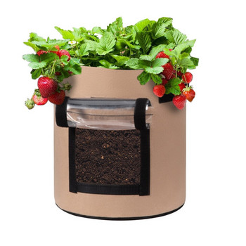 Κουβέρτα Erosion with Potato Planting Container GrowPlanter Thicken Pot Garden FeltCloth Bag DIY Patio Squirrel Food for out