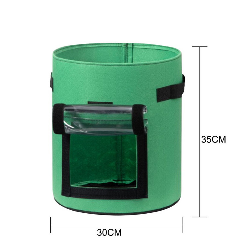 Erozijos antklodė su bulvių sodinimo konteineriu „GrowPlanter Thicken Puod Garden“ Veltinio audinio krepšys „Pasidaryk pats“ kiemo voverė Maistas lauke