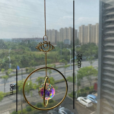 Sodas Geometry White Crystal Suncatcher miniatiūrinis stiklinis vaivorykštė namų kambarys kiemas balkonas vaikų darželis automobilio ventiliatorius dekoro priedai dovanos