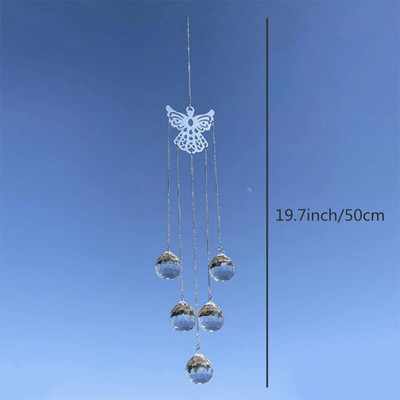 Sodas Geometry White Crystal Suncatcher miniatiūrinis stiklinis vaivorykštė namų kambarys kiemas balkonas vaikų darželis automobilio ventiliatorius dekoro priedai dovanos