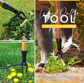 Stovintis piktžolių traukimo įrankis ravėjimo kabliukas Rankinis sodo vejos šaknų šaliklis ravėjimo įrankis Lengvas pritaikymas vertikaliai ravėjimas žolės kasimas