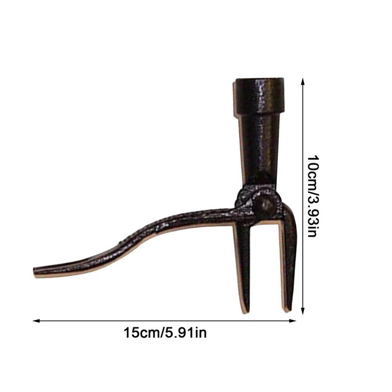 Stovintis piktžolių traukimo įrankis ravėjimo kabliukas Rankinis sodo vejos šaknų šaliklis ravėjimo įrankis Lengvas pritaikymas vertikaliai ravėjimas žolės kasimas