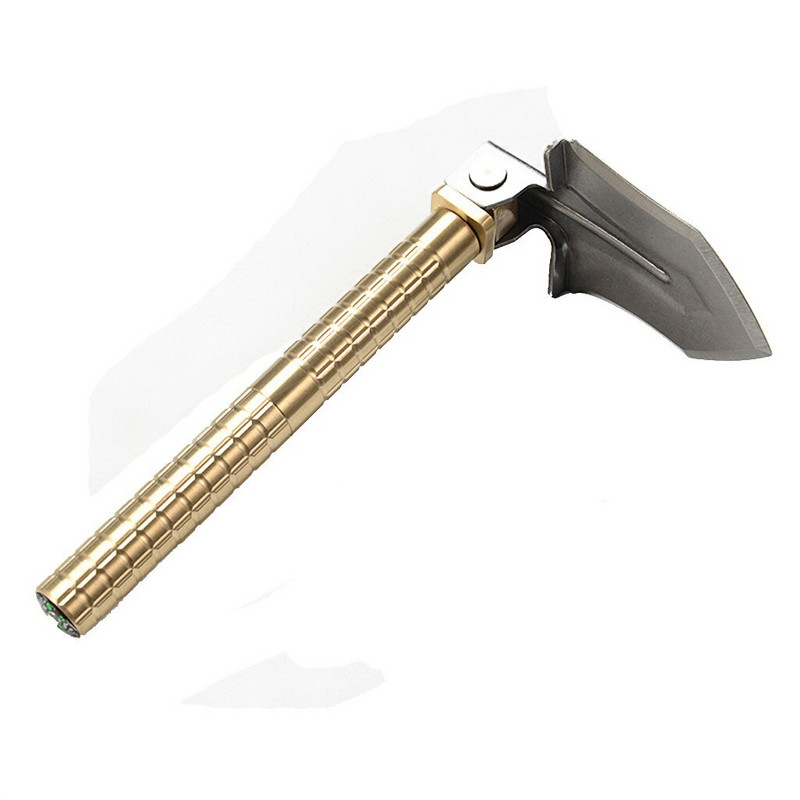 Texas Emergency Outdoor Tools Skladacia záhradná malá multifunkčná lopata s kompasom Patio Lawn & Garden Camellia Plant