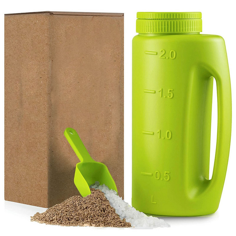 Ručný rozmetač paradajok, rozmetadlo na sneh a ľad, rozmetadlo semien, fľaša na trávne semená bez trávy