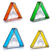 H&D 1vnt Suncatcher pakabinama krištolinė rutulinė prizmė su metaliniu stikliniu trikojo pakabuku vaivorykštės ornamentas sodo namų vestuvių dekoravimui