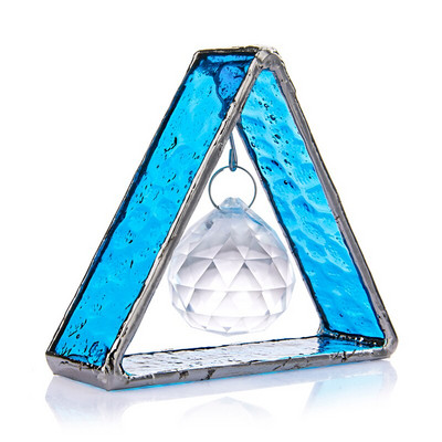 H&D 1vnt Suncatcher pakabinama krištolinė rutulinė prizmė su metaliniu stikliniu trikojo pakabuku vaivorykštės ornamentas sodo namų vestuvių dekoravimui