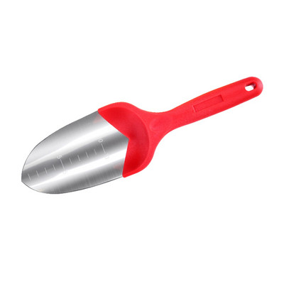 Záhradná lopata z nehrdzavejúcej ocele, lopata na sadenie kvetov, záhradná plastová rukoväť, ručné záhradnícke náradie.