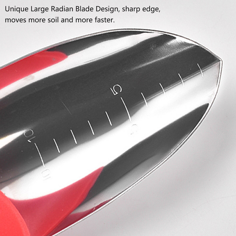 Záhradná lopata z nehrdzavejúcej ocele, lopata na sadenie kvetov, záhradná plastová rukoväť, ručné záhradnícke náradie.