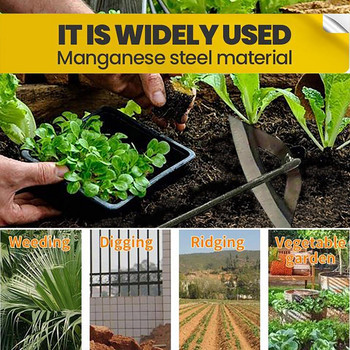 Spicy Durable Edge Hollow Hand Hardened All-Steel Weeder Tool Hoe Edger Garden - Patio Lawn & Garden Asian Plant