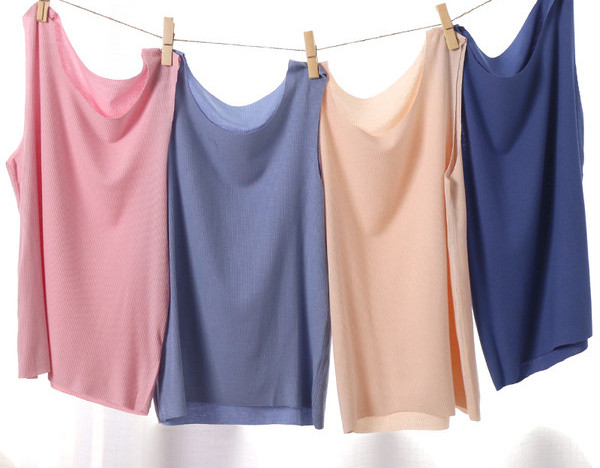 Vienspalvė apatinė marškinėlė mergaitėms su ovalia iškirpte