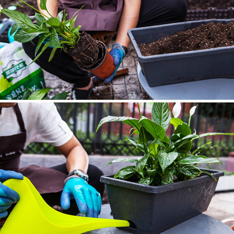 Ghiveci de plantat de bame Balcon, flori, ghivece din plastic, jgheab pentru plantare de legume, terasa, consumabile pentru economisirea gazonului și grădinii