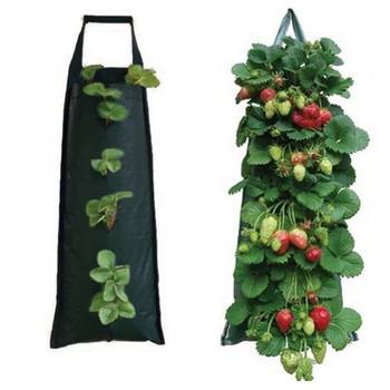 Grass Colorant Pot Garden Hanging Bag Strawberry Felt Πανί Φύτευση Δοχείο Φύτευσης Αίθριος γκαζόν & Garden Packet Box