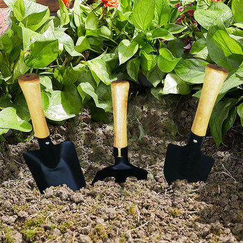 Захарна тръстика Лопата Лопата Специален комплект градински инструменти от три части Дървета Детски наръчник за засаждане Мини тревни постелки
