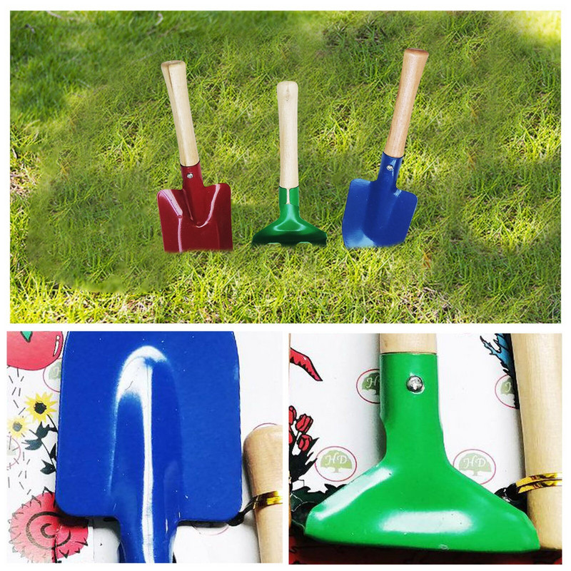 Lopata na rastliny cukrovej trstiny, trojdielna sada záhradného náradia, stromy, detský manuál na sadenie mini trávnych rohoží