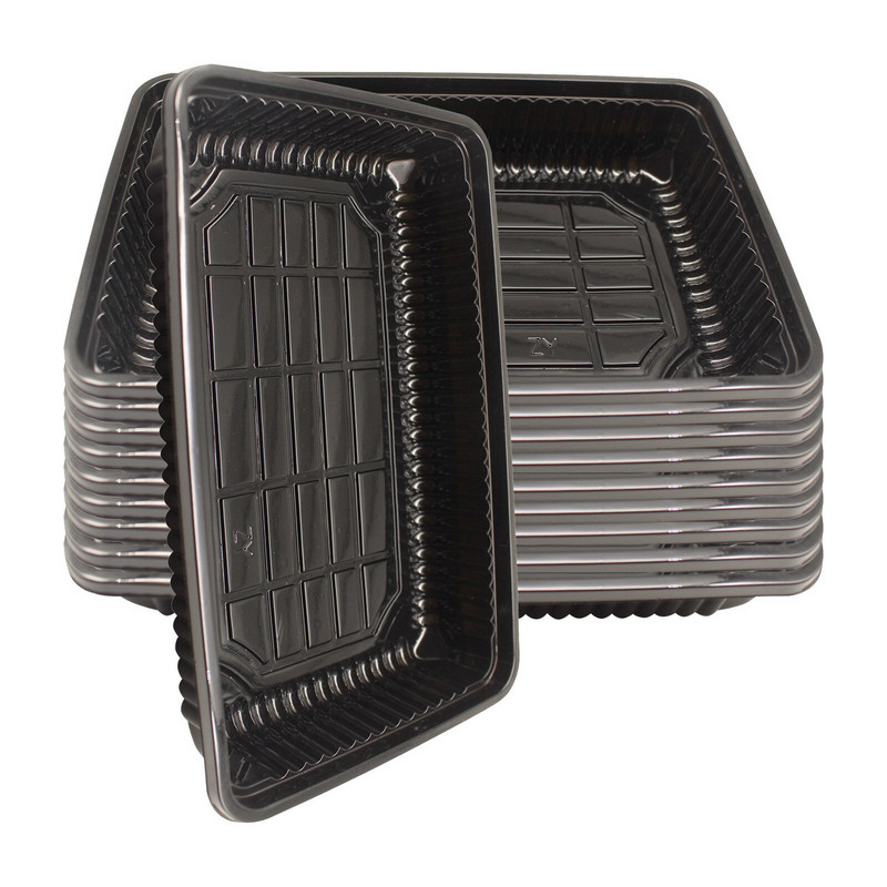 Vákuumos termesztésű palántacserép fekete mezőgazdasági kis tálca átlátszó terasz gyep és kert fekete olaj napraforgó