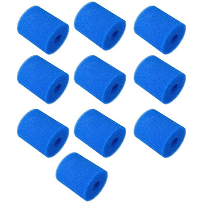 Горещи 10PCS филтърна гъба за резервни части за Intex тип H, миеща се за многократна употреба филтърна гъба за пяна