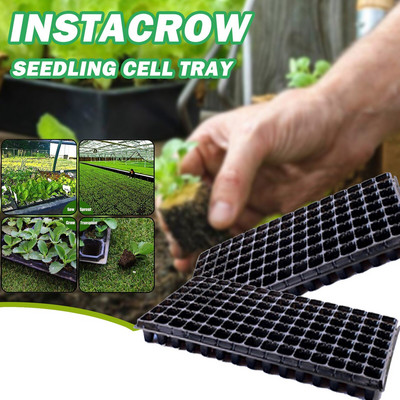 Recipient pentru semințe de păsări Celule 105 tăvi- Grădinărit Germinare Răsad Tăvi din plastic Terasă Gazon și Grădină Plante de grădină de iarnă