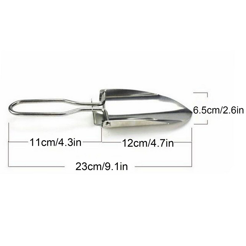 „Bells“ nešiojamas kastuvas gėlės Mažas sodo kastuvas įrankis, sulankstomas, skirtas sodinti terasą, veją ir sodą moliūgų aliejus