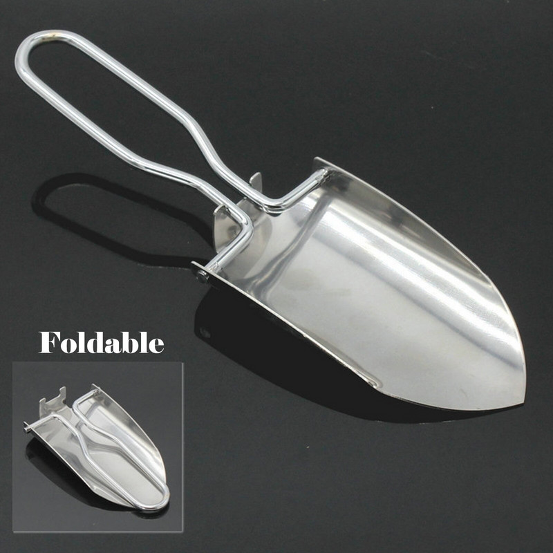 „Bells“ nešiojamas kastuvas gėlės Mažas sodo kastuvas įrankis, sulankstomas, skirtas sodinti terasą, veją ir sodą moliūgų aliejus