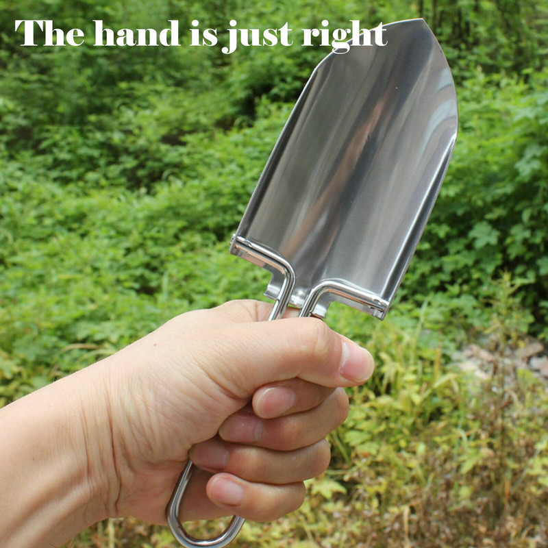 „Bells“ nešiojamas kastuvas gėlės Mažas sodo kastuvas įrankis, sulankstomas, skirtas sodinti terasą, veją ir sodą moliūgų aliejus