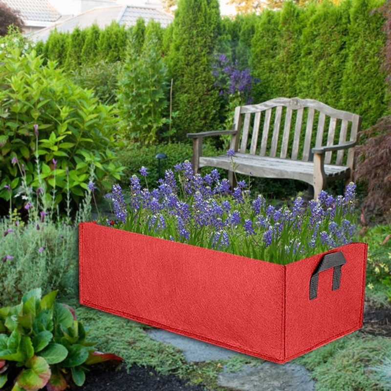 Juodasis aliejus saulėgrąžų 40 Lb Audiniai Augalai Krepšiai Stačiakampiai Augantys Konteineris Sodinimas Sodo krepšys Kiemas Veja ir juostos sodinimui