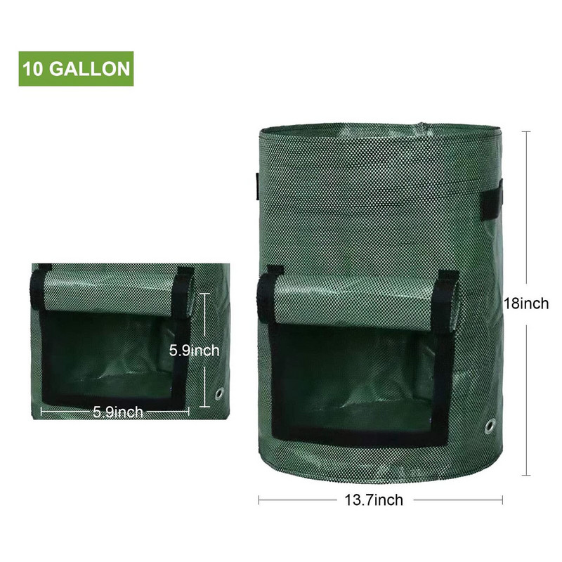 Žiedai lauko tiektuvams PE storo audinio sodinimo mašina sodo sodinimas auga konteineris bulvių maišelis pasidaryk pats 2 vnt pipirmėčių augalai