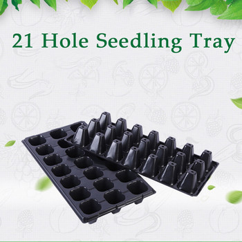 Birdseed Ornaments Gardening Plastic 21 Trays- Germination Cells Trays Seedling Patio Lawn & Garden Kit for