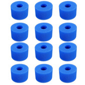 12 buc Burete din spumă de piscină pentru Intex S1, reutilizabil, lavabil, spumă de curățare, spumă pentru piscină, accesoriu pentru înot