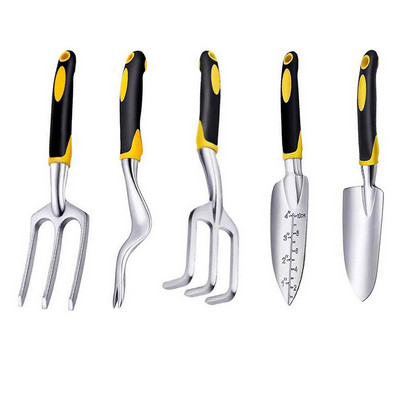 Set alata za vrtlarenje od 6 komada. Rezalica za korov Lopatica za presađivanje Kultivator za plijevljenje Vilica za plijevljenje Vrtni alati Ručna lopatica za sadnju