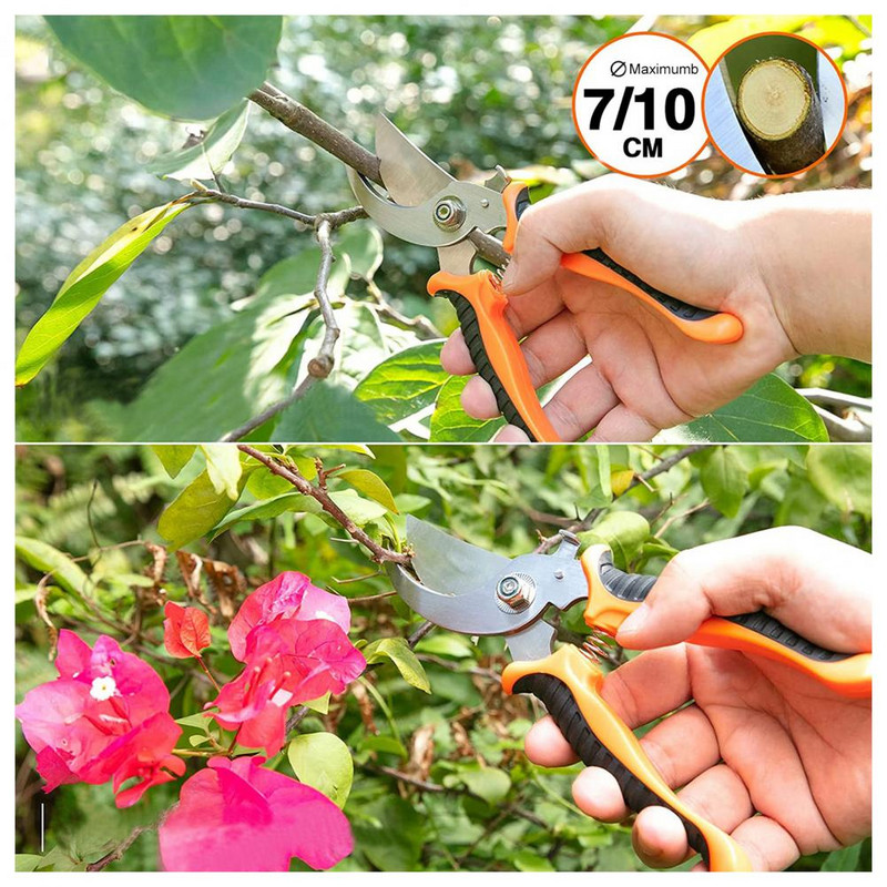 1 set Set de scule de grădină Mistrie de mână Mâner ergonomic Anti-rugină cu geantă de tote Transplanter Pravitor Tunder Kit de grădină