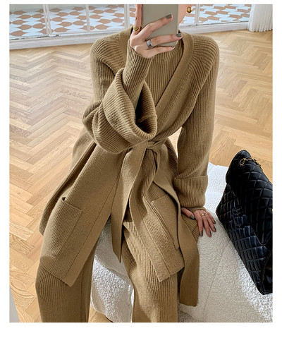 Set de iarnă tricotat pentru femei