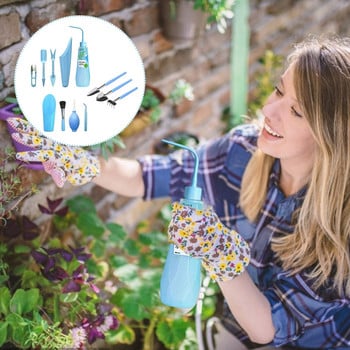 12 Τεμάχια Μίνι Εργαλεία Χειρός Κήπου Μεταφύτευση Εργαλεία Μπονσάι Εξωτερικού Χώρου Φύτευση λουλουδιών παχύφυτο μικροσκοπικό εργαλείο κηπουρικής