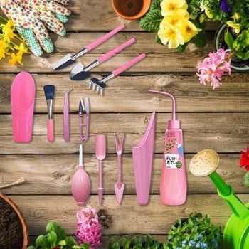 12 Τεμάχια Μίνι Εργαλεία Χειρός Κήπου Μεταφύτευση Εργαλεία Μπονσάι Εξωτερικού Χώρου Φύτευση λουλουδιών παχύφυτο μικροσκοπικό εργαλείο κηπουρικής