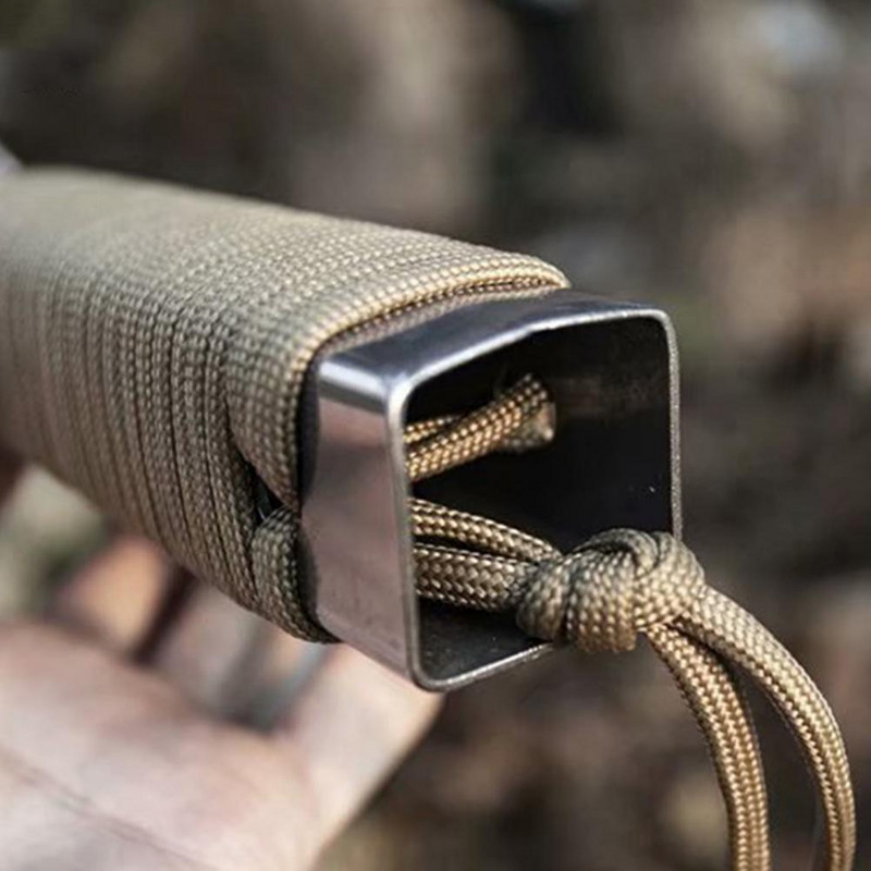 Lauko kastuvas Didelio atsparumo deformaciją stabdantis nerūdijančio plieno kempingas Mažas kastuvas stovyklavimui